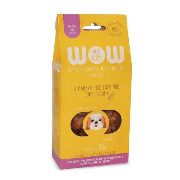 Embalagem do Petisco Natural para Cães Sabor Lombinho com Cúrcuma