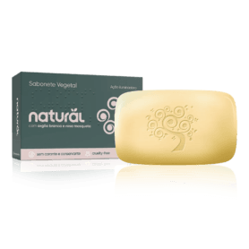 sabonete natural com argila branca e rosa mosqueta