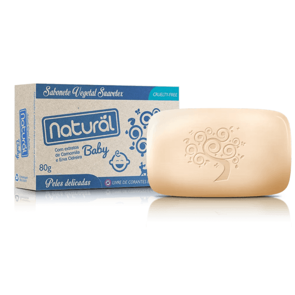 sabonete natural baby vegano camomila e cidreira