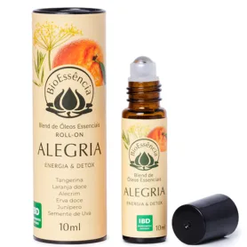 Embalagem do Blend Roll-On Alegria