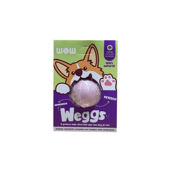 Petisco Divertido - 100% Natural para Cães - Weggs Sabor Lombinho