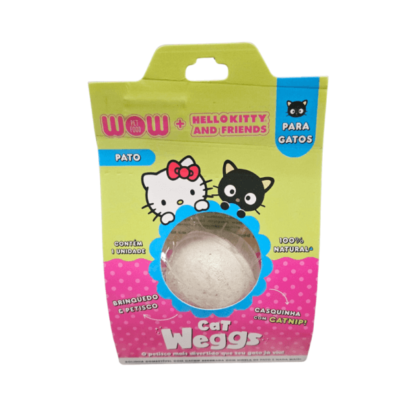 Petisco Divertido - 100% Natural para Gatos - Weggs PATO com CATNIP