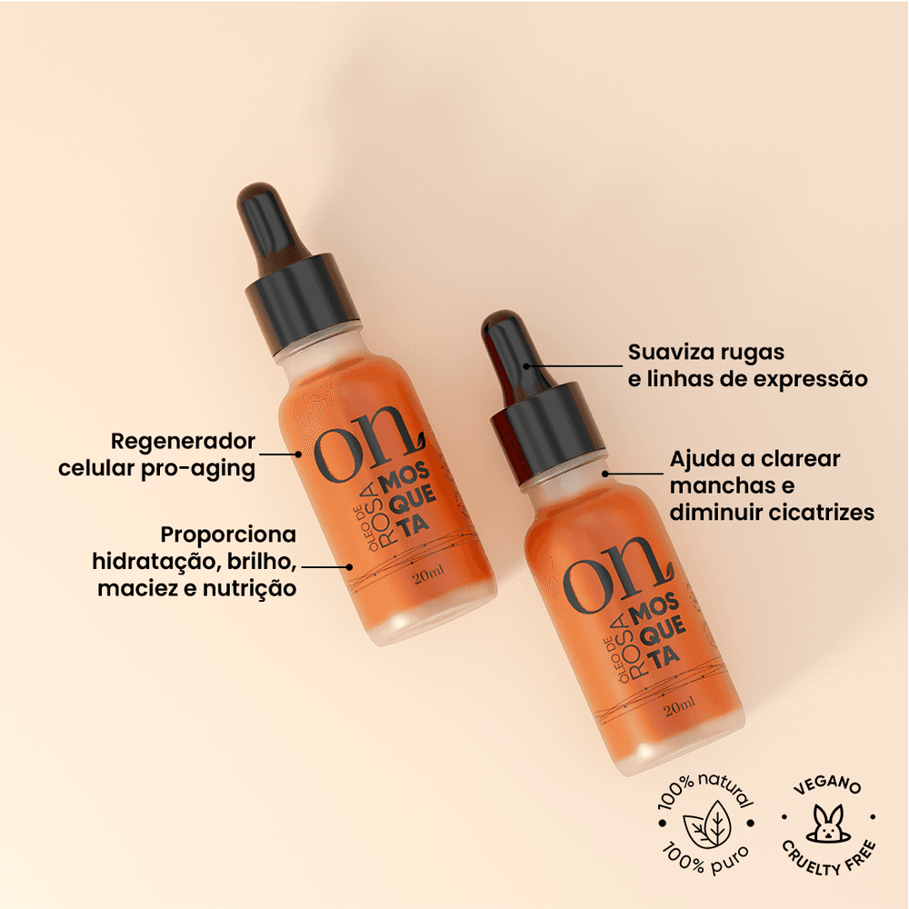 Óleo de Rosa Mosqueta | Orgânico Natural – Hidratação e Regeneração 2 Óleo de Rosa Mosqueta | Orgânico Natural – Hidratação e Regeneração - Imagem 2